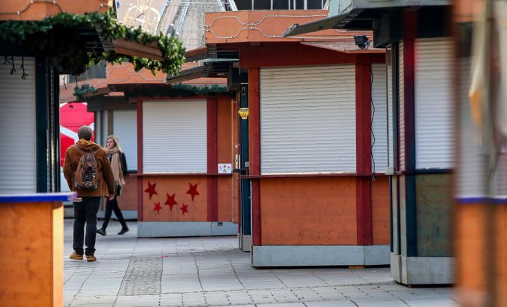 Die Stände werden abgebaut. (Foto: Weihbold)