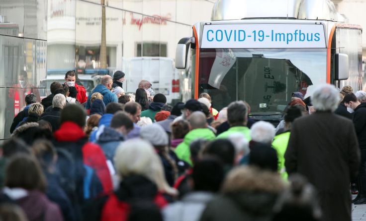 Der Andrang ist massiv gesunken, der Impfbus wird eingestellt. (Foto: Weihbold)