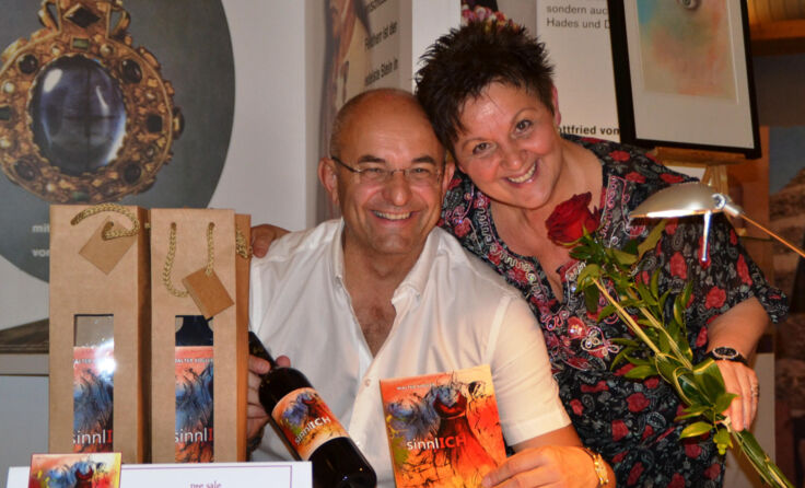 Musicalsängerin Angelina Nigischer-Traxler mit Walter Kogler.