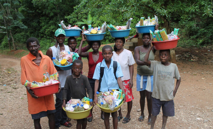 Vielen Familien konnte man letztes Jahr mit der Lebensmittelaktion ein Lächeln ins Gesicht zaubern.