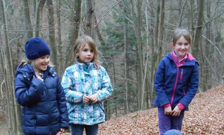 Großen Spaß hatten die Kinder der Volksschule Pernegg beim zweiten Waldtag.