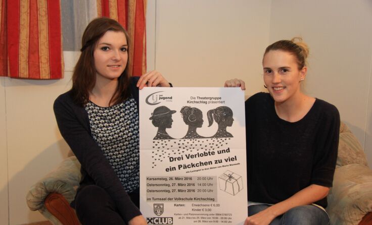 Nathalie Simhandl und Sabrina Müller freuen sich auf zahlreiche Besucher.