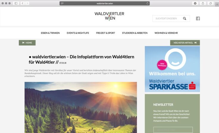 So sieht der neue Webauftritt aus.