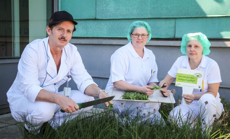V.l.: Chefkoch Karl Steininger, Sandra Grünstäudl, Silvia Grassinger. Fotos: NÖ LK-Holding