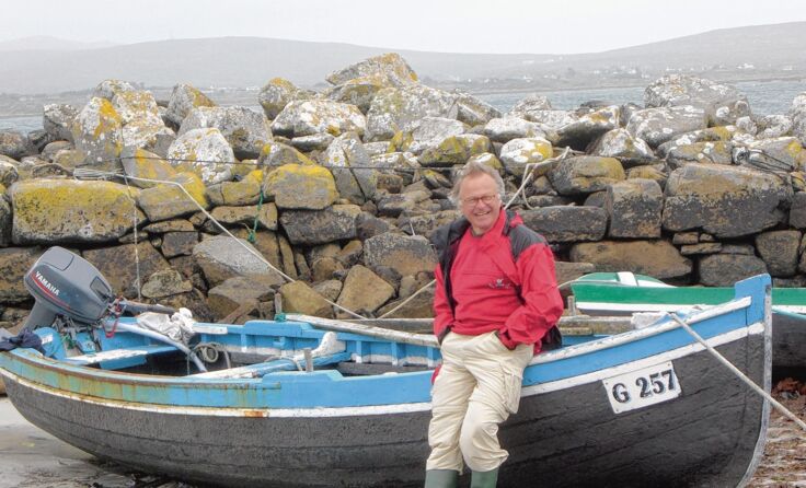 Richard Wall auf der „grünen“ Insel. Foto: Monika Wall-Penz