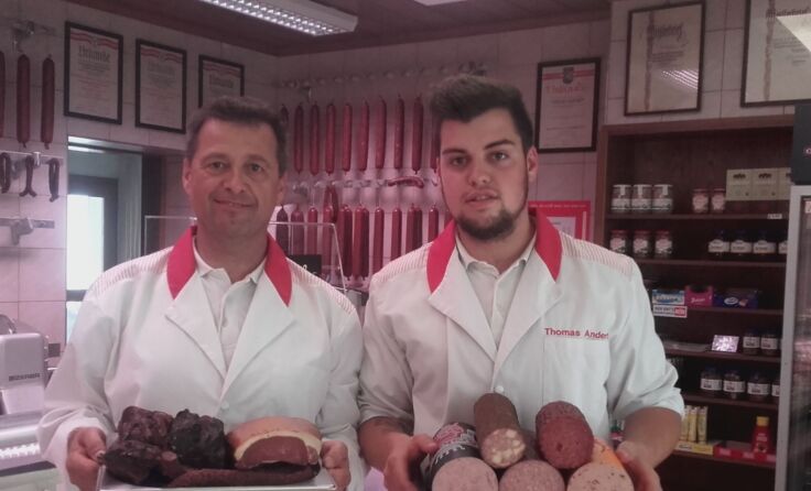 Qualitätsführer Karl und Sohn Thomas Anderl. Foto: Fleischerei Karl Anderl 