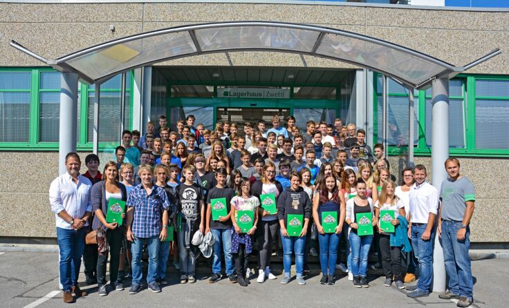 Das Poly Zwettl zu Besuch im Lagerhaus. Foto: LH