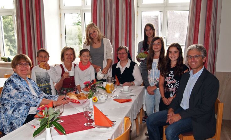 Frühstück im gemütlichen Rahmen. Foto: zVg Franziskanerinnen