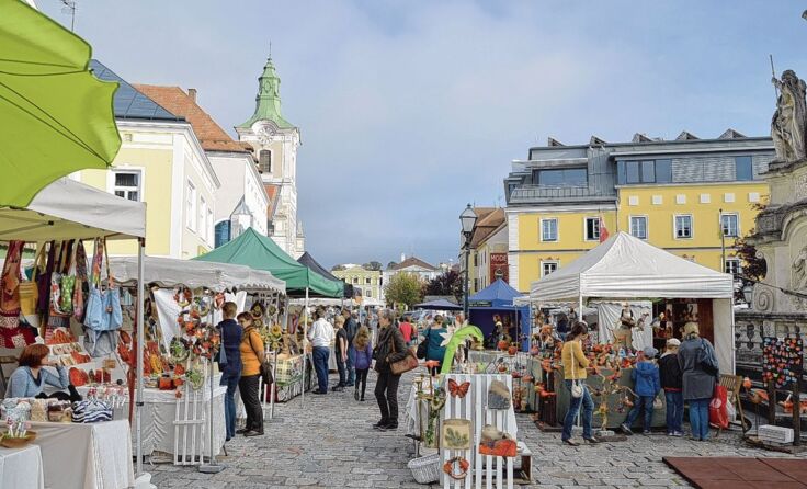 Wunderbare Marktkulisse am Zwettler Hauptplatz