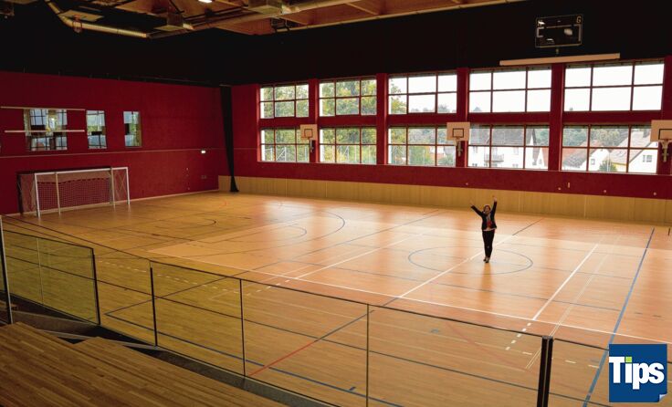 Überglücklich über die neue Halle - Silvia Atteneder