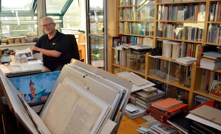 Quadratzentimeter in Norbert Müllauers Büro ist vergeben