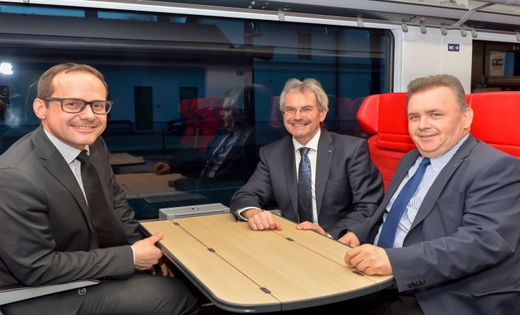 V.l.: RM Michael Elsner, LR Karl Wilfing und LAbg. Franz Mold Foto: Land NÖ
