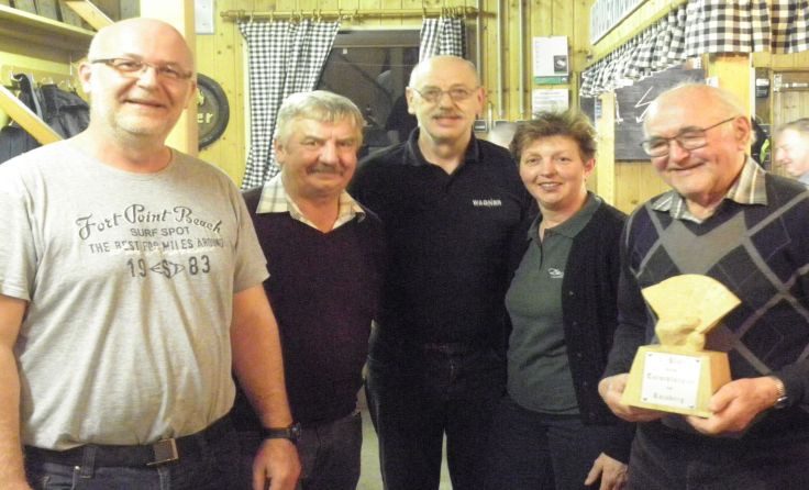 V.l.: Stefan Wenigwieser, Anderl Ferdinand sen., Georg Böhm, Margit Hasl und Lambert Wenigwieser.