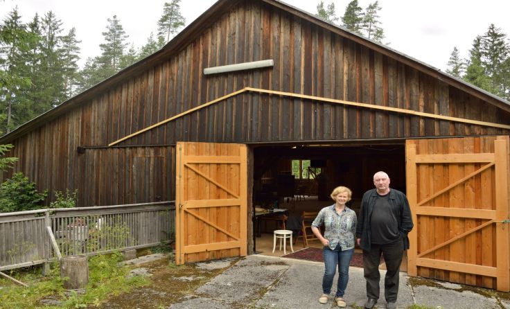 Die alte Sägewerkshalle, für Alexandra Sommerfeld und Günther Rabl der perfekte Schaffensort.