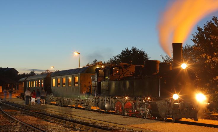 Dampfend von Zwettl nach Schwarzenau und Waldhausen; Foto: MLV