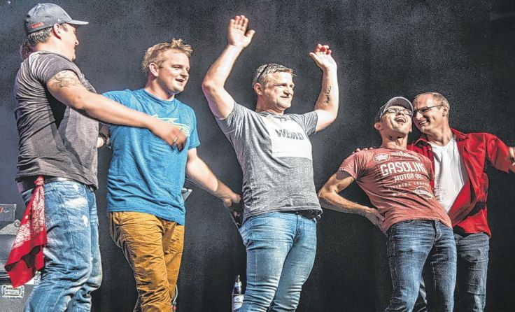 Die Waldviertler Austropop-Band "echt guad" wird das Zwettltal rocken; Foto: echt guad
