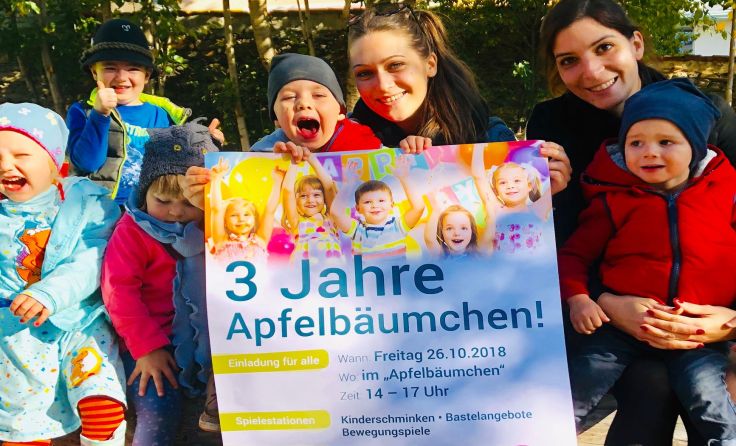 Das Apfelbäumchen in Zwettl freut sich auf viele Besucher; Foto: Apfelbäumchen