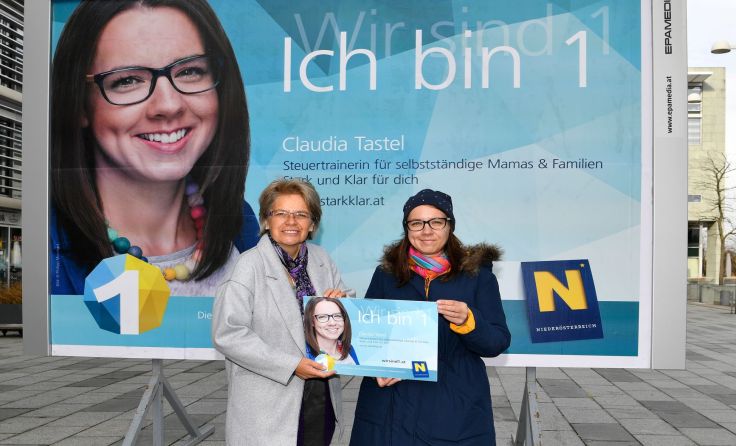 V.l.: Landesrätin Petra Bohuslav und Claudia Tastel (Starkklar e. U.); Foto: NLK Reinberger