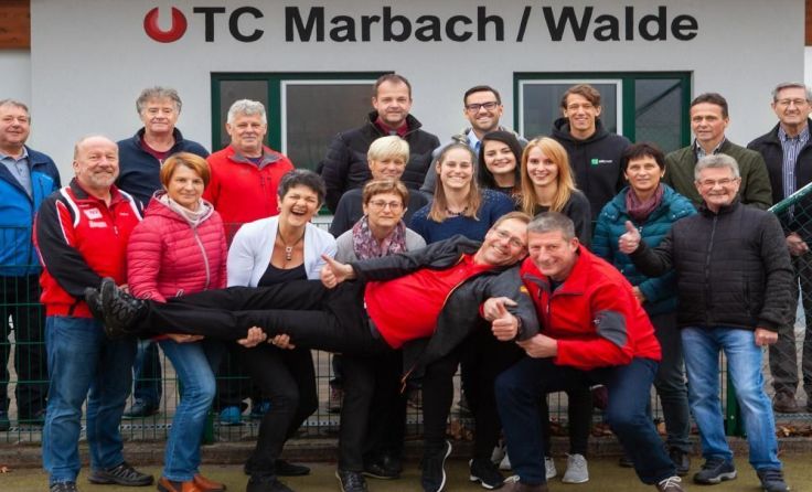 Der aktuelle Vorstand mit Obmann Werner Siegl; Fotos: UTC Marbach am Walde