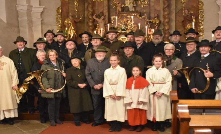 Die Jägermesse in Langschlag zum Gedenken an die verstorbenen Jagdkollegen.