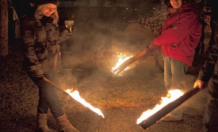 Auch heuer wird wieder zum Kealeicht´n Hatscha nach Roiten geladen; Foto: Dorfmuseum Roiten
