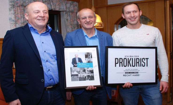 V.l.: Norbert Reitterer, Geschäftsführer Josef Mayerhofer, Prok. Thorsten Schiller; Foto: WVNET