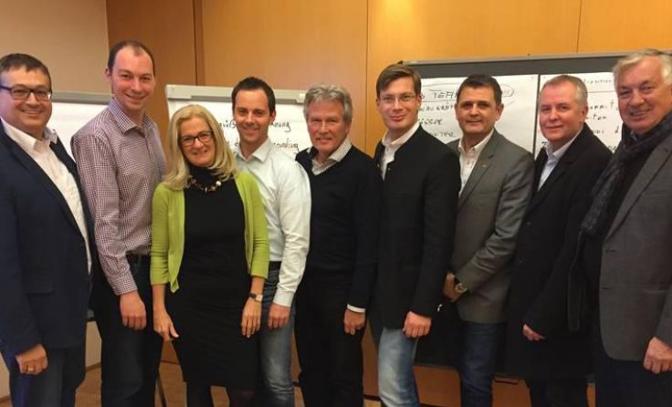 Foto (vlnr): Froschauer, Landvoigt, Kos, Krug, Riener, Velechovsky, Woschitz, Haudum, Paireder