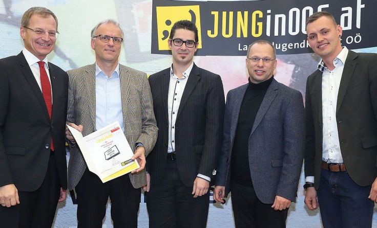 Stelzer, Holzegger, Liedlbauer, Kolarik und Reischl (v.l.)