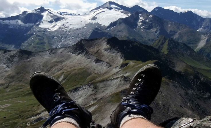 Markus Hatheier überquerte die Alpen zu Fuß.