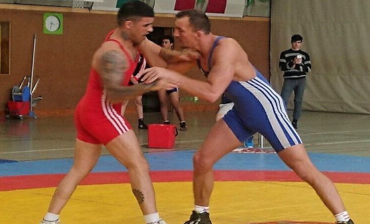 Álexander Takacs (r.) holte im Ringen gleich zweimal Gold.