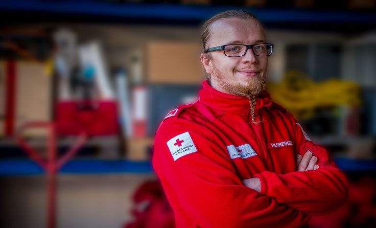 Michael Ploberger aus Enns fliegt am 7. Dezember zu seinem ersten Auslandseinsatz. Foto: RKNÖ 