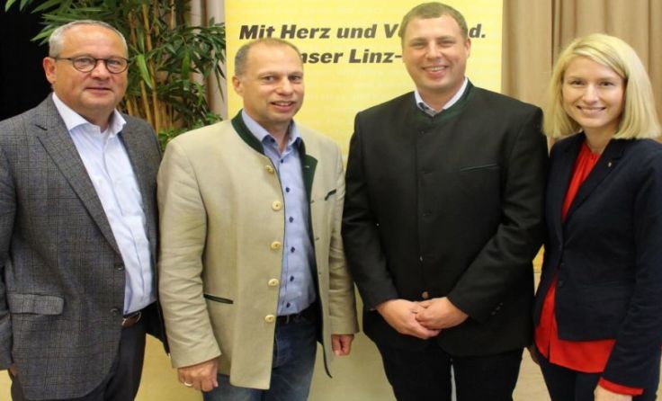 Wolfgang Stanek, Christian Kolarik, Johannes Burgholzer und Christine HaberlanderFoto:OÖVP