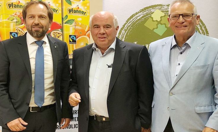 Erich Penz (Raika Enns), Hermann Pfanner und Gottfried Kneifel (v.l.) Foto: SB Enns