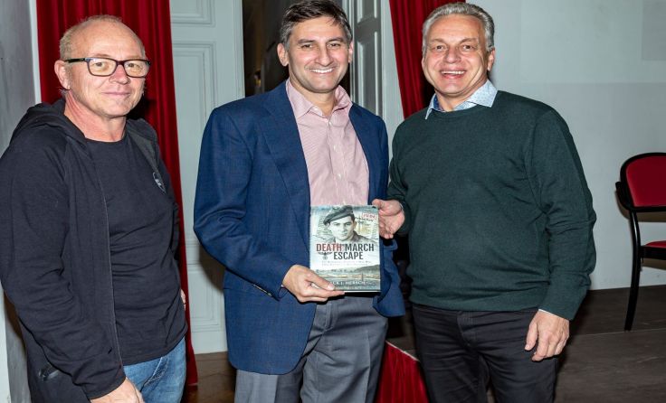 Fritz Käferböck-Stelzer, Jack Hersch und Franz Stefan Karlinger (v.l.) Foto: Karl Riedl