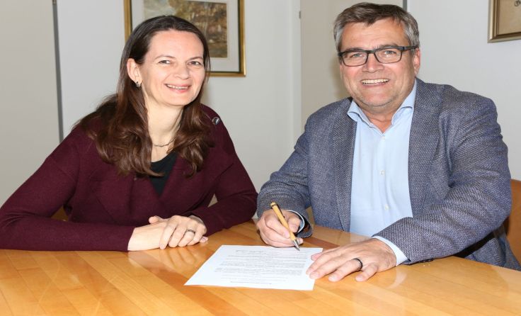 Kerstin Suchan-Mayr und Paul MahrFoto: Gemeinde St. Valentin