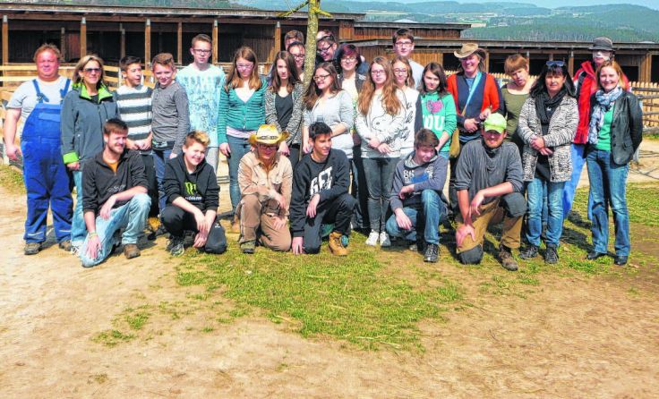 Die 4b der NMS 1 Gallneukirchen bei ihrer Hilfsaktion Foto: NMS 1 Gallneukirchen 