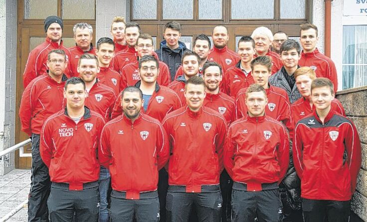 Die Spieler der SU Schweinbach im Trainingslager Borovany Foto: Hannes Bernhard