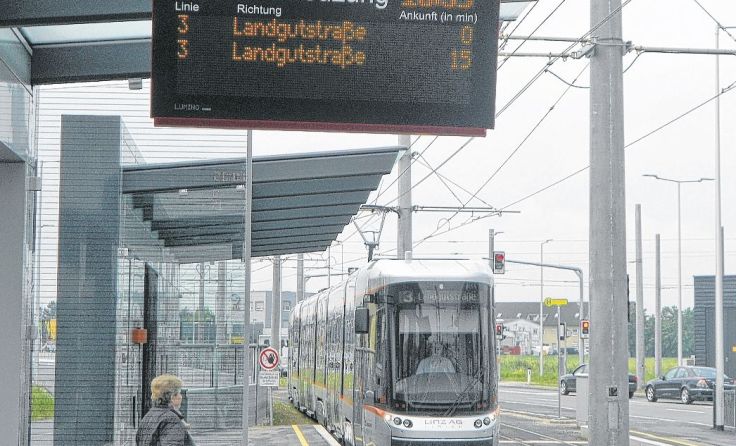 Die derzeitige Endstation auf der Trauner Kreuzung Foto: ÖVP Traun