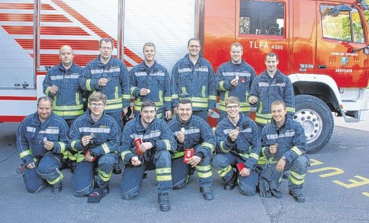 Die Freiwillige Feuerwehr Ansfelden bei der THL Abnahme Foto: FF Ansfelden