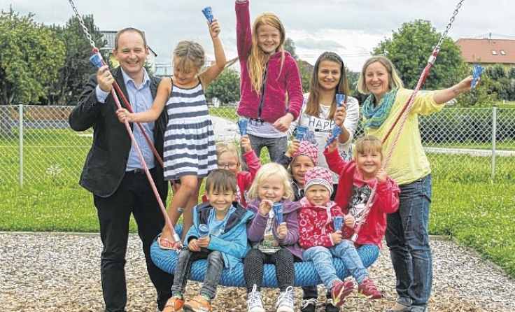 40 Kinder aus drei Gemeinden nutzten heuer den Sommerkindergarten. Foto: Gemeinde Kematen