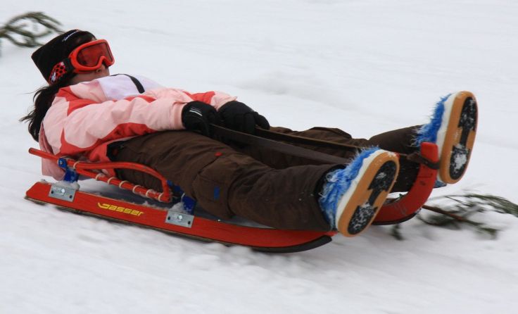 Actionreiches Gesellschaftsrodeln in Gresten. Foto: Sportverein Voralpen