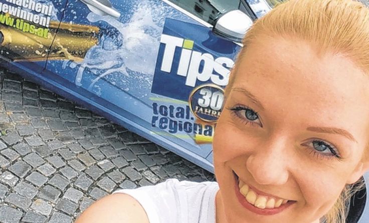 Mit ihrem Selfie hat Simone Kralik die besten Chancen, den Megane im Tips-Look zu gewinnen!