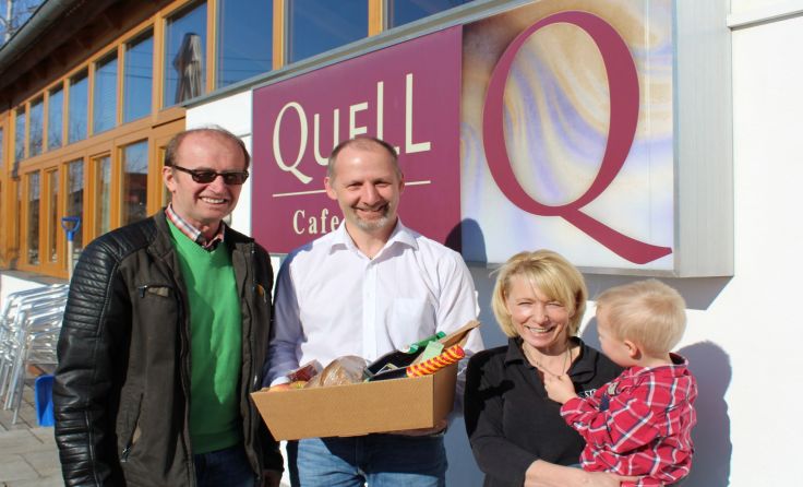  Josef Grabmann mit Familie Carmen und Thomas Mair und Söhnchen Jules. Foto: Grabmann 