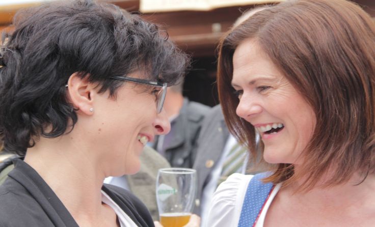 Eva Eder und Bettina Stelzer-Wögerer alle Fotos: Greindl