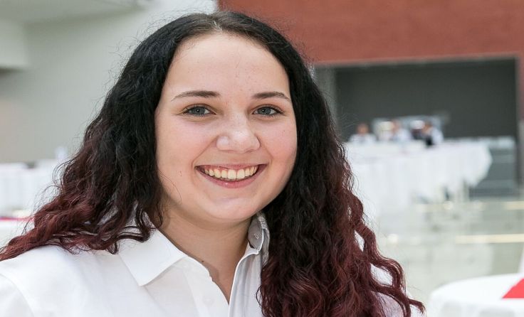Stolz darauf, ihre männlichen Mitbewerber geschlagen zu haben: Karina Pilgerstofer