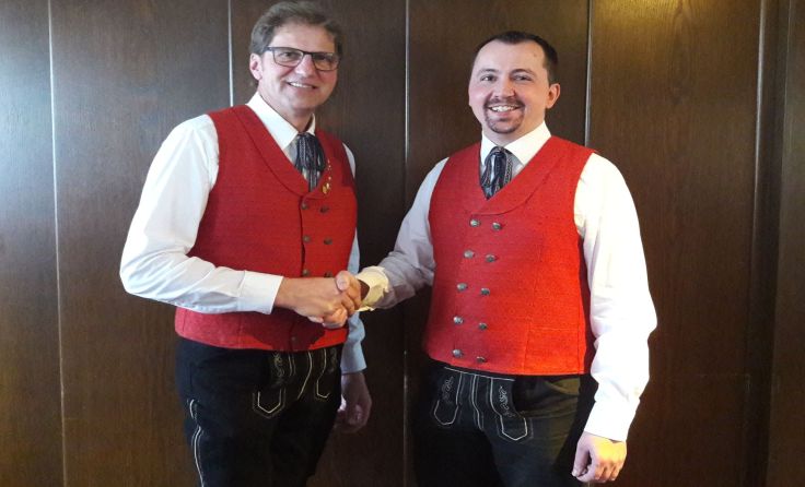 Franz Fragner (l.) übergibt die Obmann-Funktion an Anton Miesenberger.