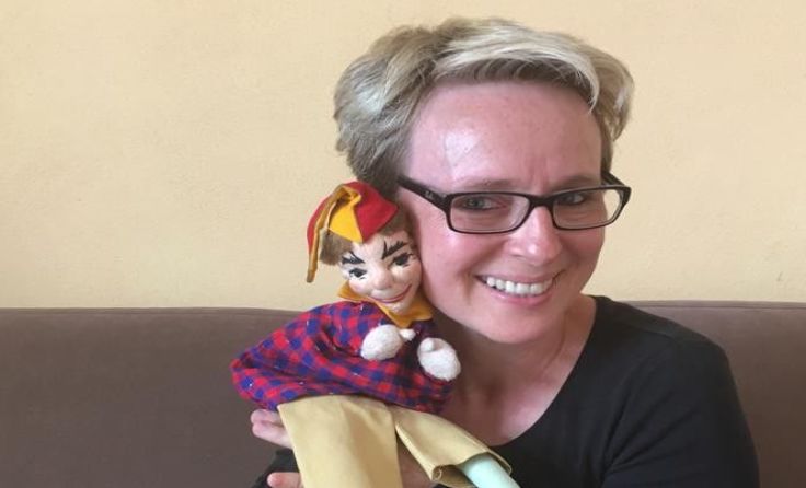 Haucht dem Kasperl leidenschaftlich gerne Leben ein: Sylvia Diesenreither Foto: privat