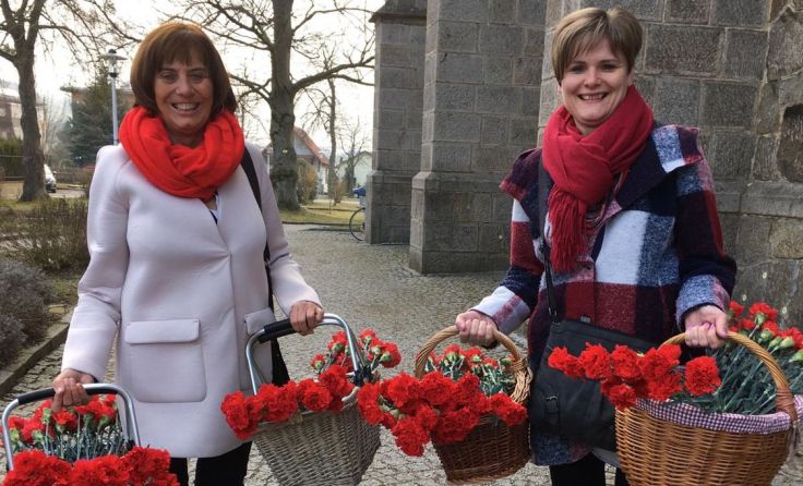 Erika Satzinger, Astrid Stitz (v. l.) Foto: SPÖ