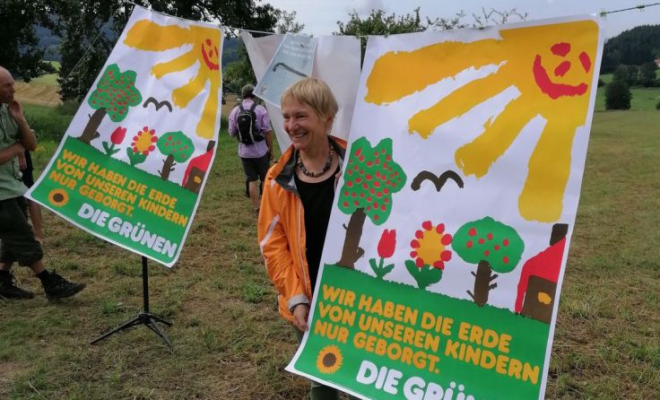 LAbg. Ulli Böker bei der Sommerwanerung der Grünen 2019. Foto: Grüne
