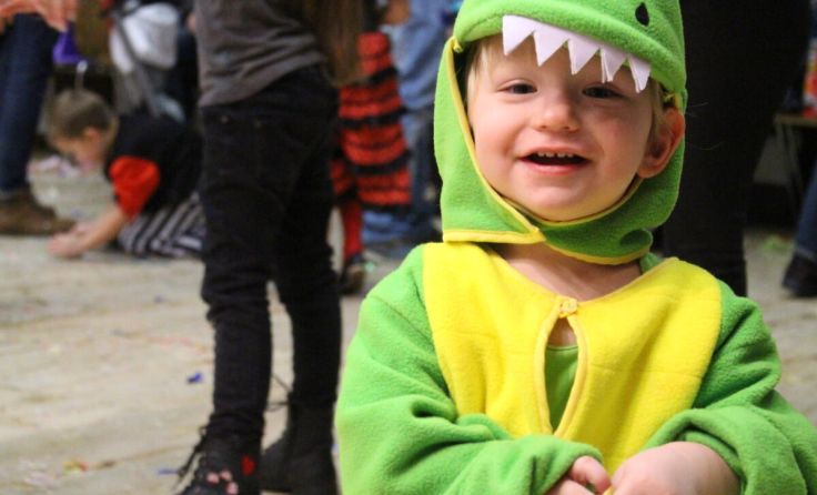 Einmal ein kleiner Dino sein... (Foto: Kinderfreunde)
